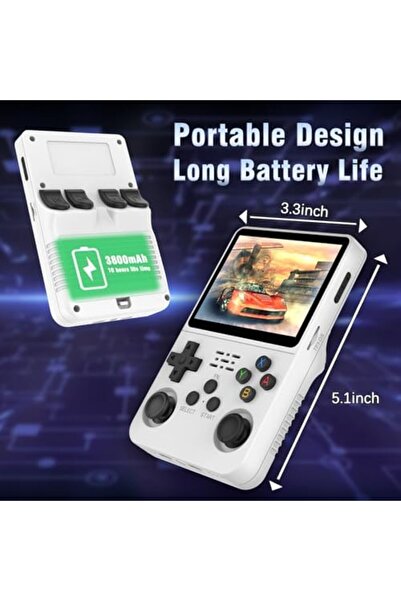 Generic R36S Handheld Game Console, 3.5-Inch IPS Screen Retro Gaming Console, 3500mAh, Built-in 20000+ Games