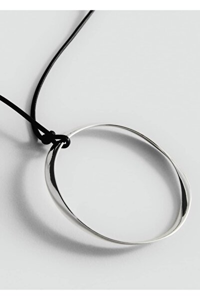 MANGO Woman Halka uçlu kolye