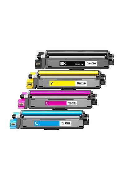 Brother TN279XL ( TN-279XL ) 4 Renk Çipli Muadil Toner DCP-L3560CDW (L3560) Y...