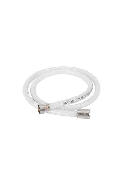 Generic PVC White Shower Hose 1.2 Meters Long With Metal Nut And Brass Insert...