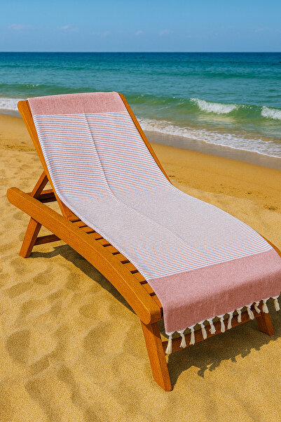 LUNGA VİTA Hürrem 100% Cotton Peshtemal 90X170 Large Size Beach Towel Bath Towel