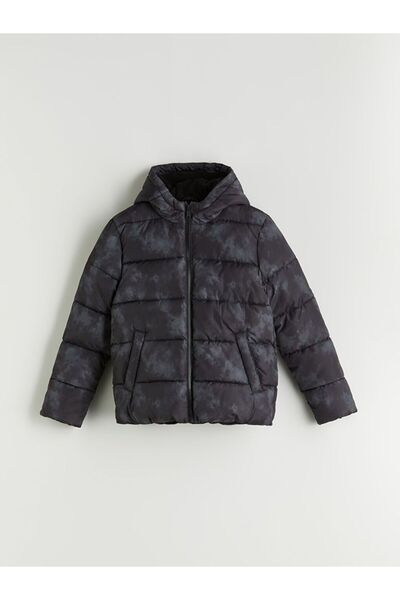 LC Waikiki Palton puf pentru băiat cu glugă LCW Kids