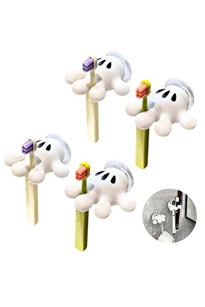Generic 4PCS Cute Hanging Toothbrush Holder, Hand Wall Hanging Utility Suctio...