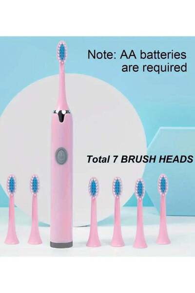 Generic Goolsky Portable AA Battery Electric Toothbrush, Sonic Electric Toothbrush with 30-Second Smart Tim