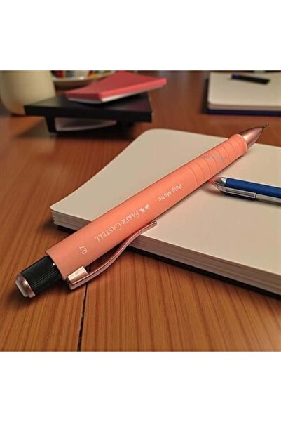 Faber قلم رصاص متعدد الاستخدامات من بوليماتيك، لون مرجاني ناعم، 0.7 مم