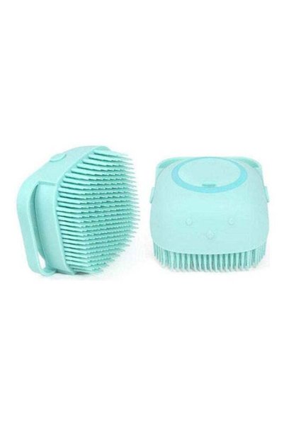 Generic A Silicone Shower Brush With A Soap Dispenser Multicolour 84x60x84mm