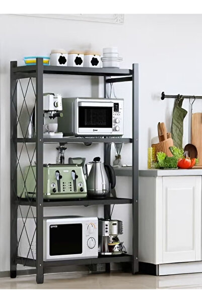 Cady One حامل تخزين للمطبخ حديد و وحدة ارفف تخزين معدنية قوية على عربة متحركة للكراج والمطبخ والقبو والمخزن