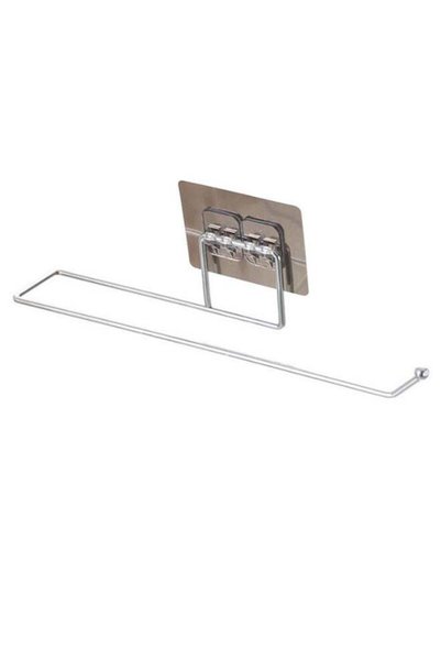 Generic Towel Holder Bar Silver/Brown 26.5 x 6cm