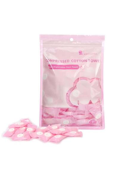 Generic SISGL Compressed Towels 100 PCS Disposable Portable Face Towel Mini Tablets Cotton Coin Tissue for