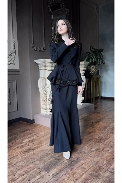 MODA Yeni sezon özel tasarım taş işlemli zarif mühteşem uzun elbise dikkat dar kalıp bir beden büyük alın