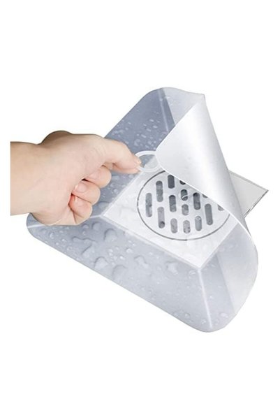 Generic Silicone Drain Cover Translucent 2 Pcs Tub Stopper Floor Anti Odor Ma...