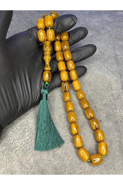 Mos Tespih Large Size Rope Tassel Moire High-End Tightening Amber Prayer Beads