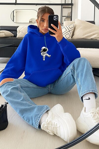 DM DOLCE MORE سترة رياضية بغطاء للرأس للجنسين من قماش القطن الممشط بثلاث خيوط...