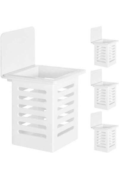 Generic 4-Piece Wall Mounted Toothbrush and Toothpaste Holder, for a Comb or ...
