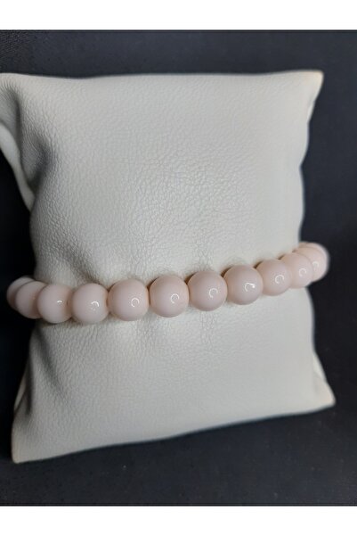 MRYart Powder Pink Glass Bead Bracelet
