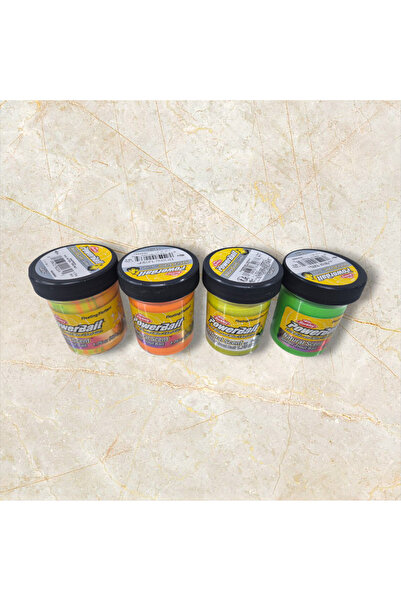 BERKLEY Powerbait 4'lü Alabalık Hamuru Seti ( Sarımsak Aromalı)