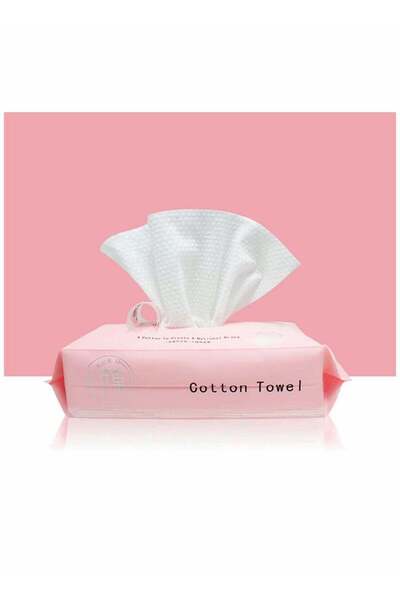 Generic Deep Cleansing Disposable Cotton Face Towels - 60 Count Facial Wipes for Skin Care and Cleansing, S