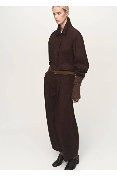 MANGO Woman Cepli kısa ceket