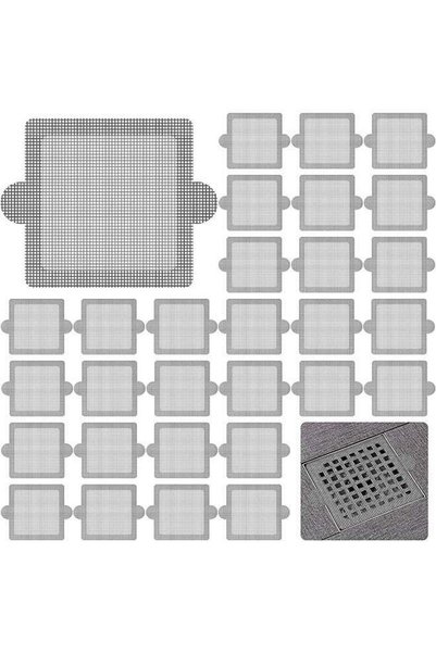 Generic 30Pcs Disposable Hair Catchers Shower Drain Floor Sink Strainer Filte...