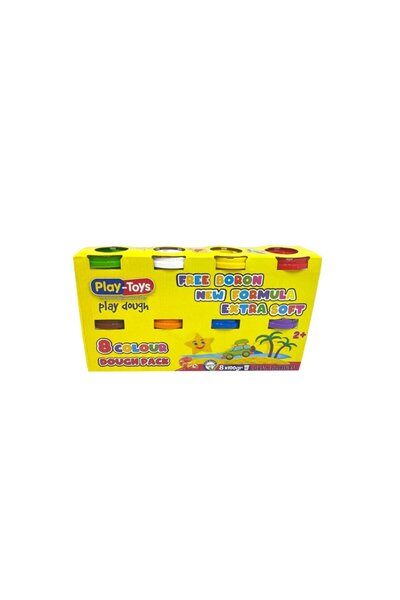 Nilly Toys 1727 لعبة بلاي تويز 8X100 جرام من عجينة اللعب