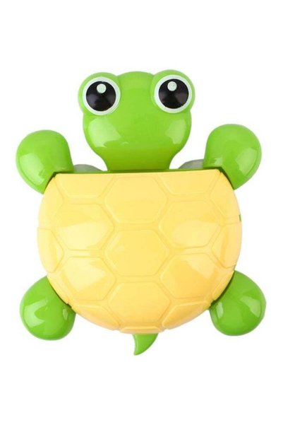 Generic Wall Mount Turtle Shaped Toothbrush Holder Green/Yellow 16.5x14.3x3.5...