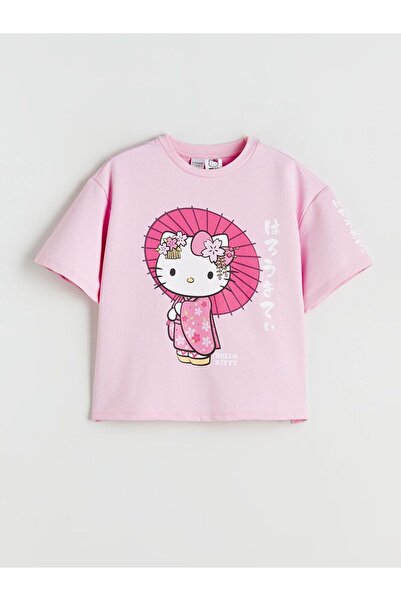LC Waikiki LCW Kids Hello Kitty Baskılı Kız Çocuk Tişört ve Eşofman Alt 2'li