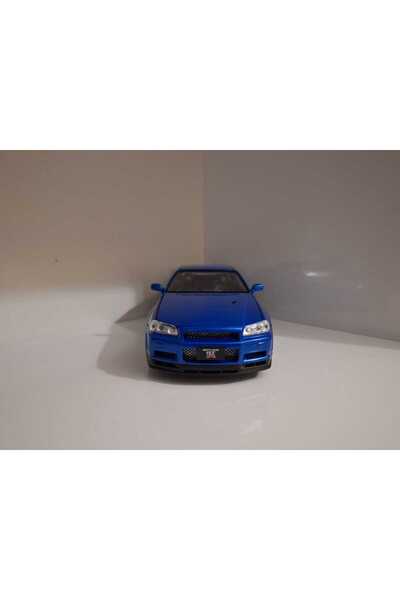 HOT WHEELS Nissan Skyline GT-R R34 Mavi Diecast Model Araba