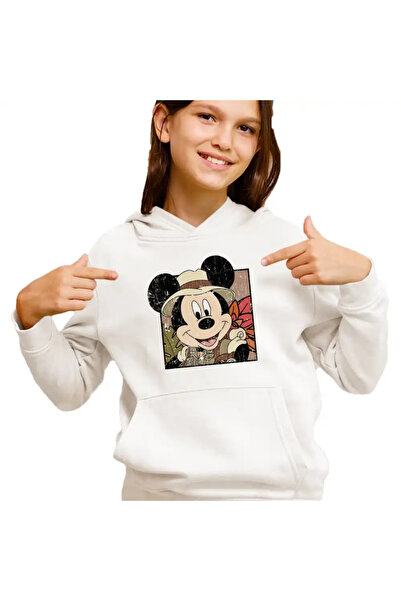 OEM Παιδικό Φούτερ Mickey Mouse Safari Get Wild για Κορίτσια