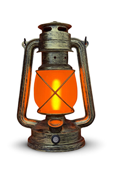 PARLAR Vintage LED Gaz Lambası - Rustik Dekoratif USB Şarjlı Lamba