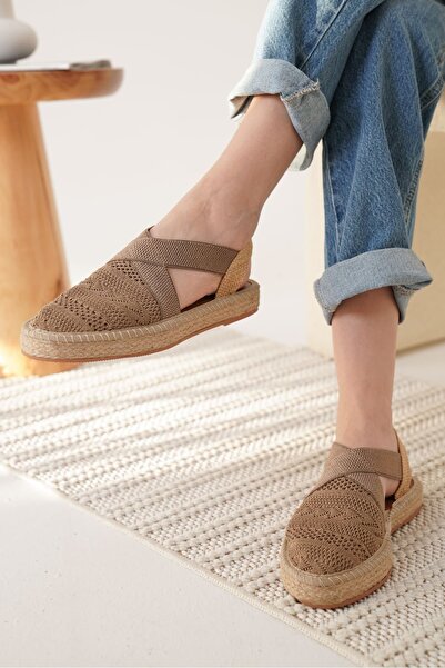 EMOYRA Rosa women's mink espadrille shoes