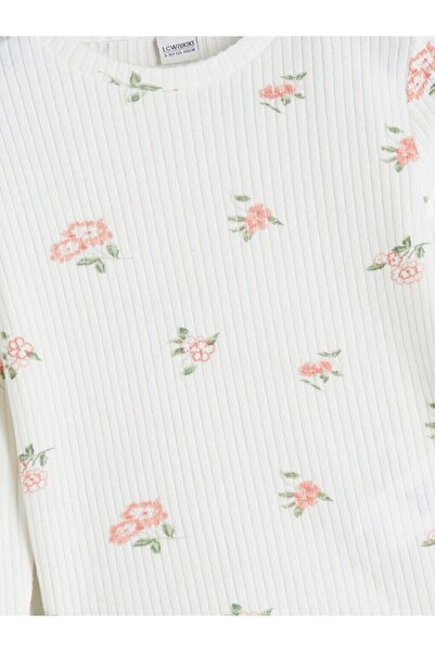 LC Waikiki Lcw Kids Crew Neck Floral Girl's T-Shirt