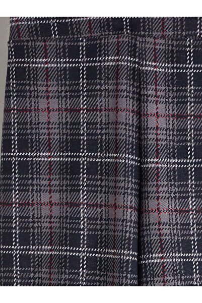 LC Waikiki LCW Kids Elastic Waist Plaid Girls' Trousers