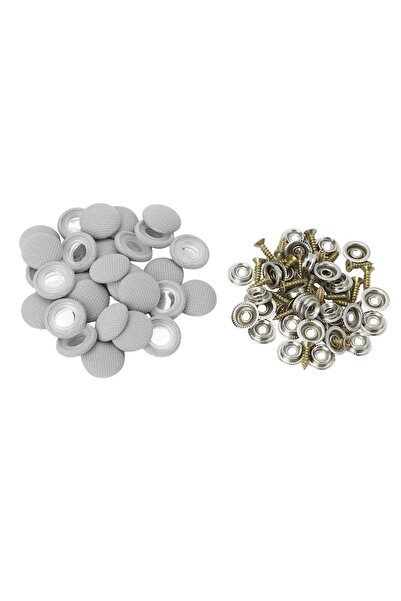 OEMTOOLS Car Headliner Repair Kit with 30 Upholstery Buttons - Gray