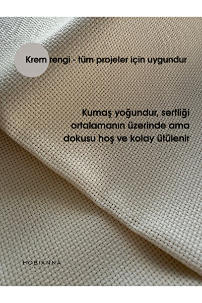 Hobianna Etamin Kanaviçe Kumaşı Aida 14 Count - 100x150cm