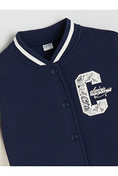 LC Waikiki LCW Kids Baskılı Kız Çocuk Kolej Ceket