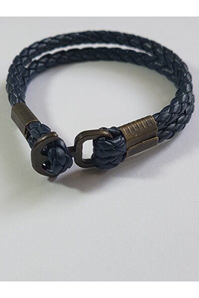 TWOGAN Çapa Klipsli Lacivert Erkek Bileklik