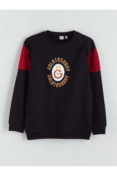 LC Waikiki LCW Kids Bisiklet Yaka Galatasaray Baskılı Erkek Çocuk Sweatshirt