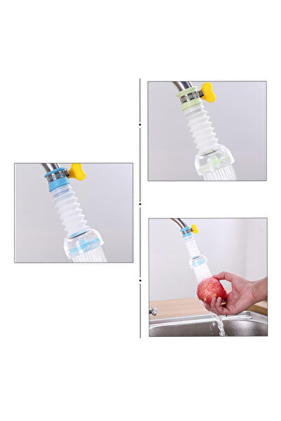 nelerbulurum Su Tasarruflu Musluk Başlığı – 360° Döner, Filtreli & Kireç Önleyici Aparat