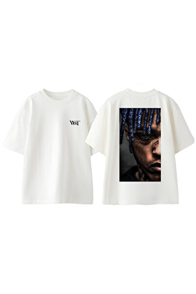 THEWERT Μπλουζάκι Xxxtentacion 7 Design με στάμπα στην πλάτη, βαμβακερό λευκό...