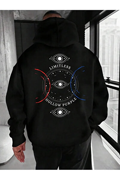 Generic Brand Comfortable long-sleeved hoodie with a hood and geo print on th...