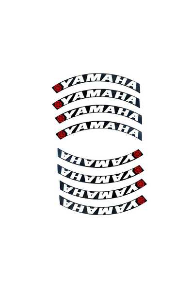 Yamaha MOTOSİKLET 8 ADET SADECE LASTİK YAZISI
