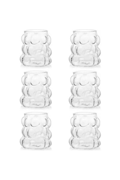 BeeShine 6 Adet Premium Su Meşrubat Likör Kahve Yanı Bardağı Takımı Seti Üzümlü Mini Boy 5cm