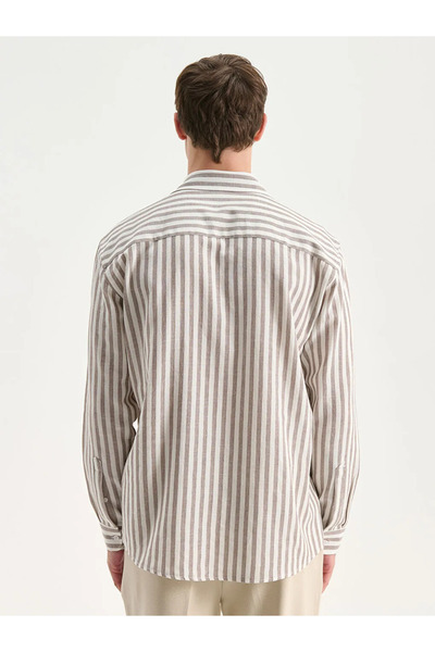 LC Waikiki Regular Fit Long Sleeve Striped Men's Shirt