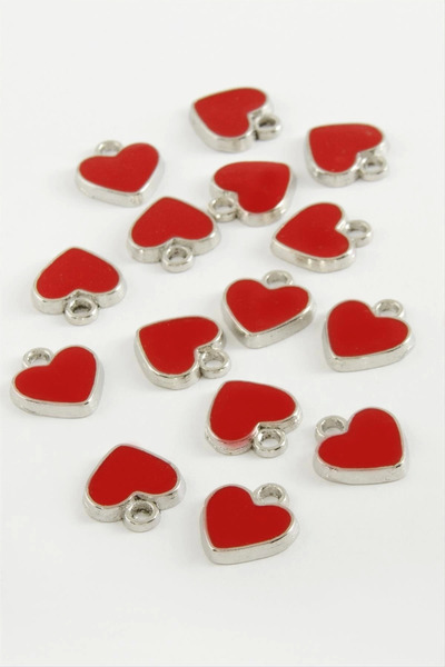 Generic Brand Heart Enamel Bracelet and Pendant Apparatus 1 Piece