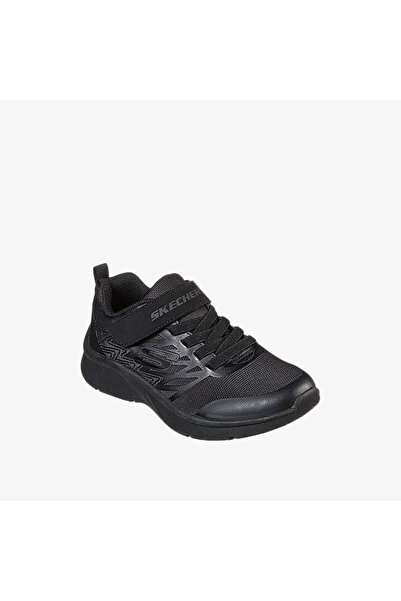 SKECHERS Boys' Textured Trainers with Hook and Loop Closure - MICROSPEC