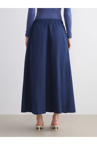 LC Waikiki Poplin A-Line Skirt with Elastic Waist