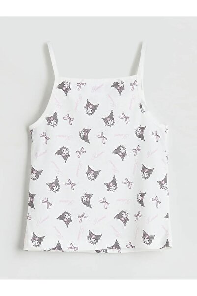 LC Waikiki Square Collar Kuromi Printed Girl's Undershirt 2-Piece