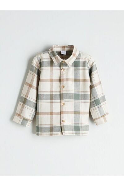 LC Waikiki Lcw Baby Plaid Baby Boy Shirt and Pants 2-Pack