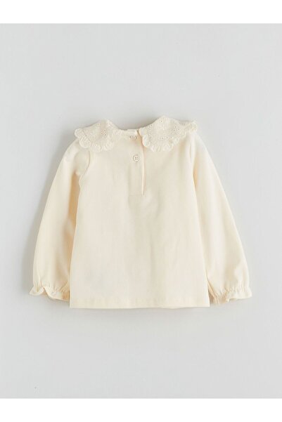 LC Waikiki Lcw Baby Bebe Collar Baby Girl Sweatshirt and Leggings 2 Pcs