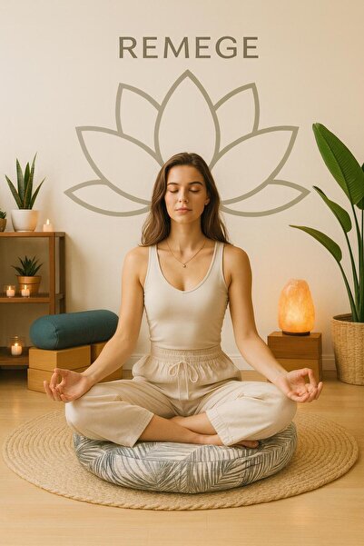 Remege Spor Malzemeleri Sonbahar Tasarımlı Yoga & Meditasyon Minderi Pamuklu ...